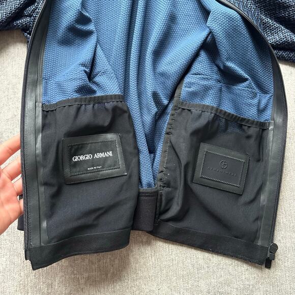 $11,000 Men’s Giorgio Armani Silk Bomber Jacket - Picture 5 of 8